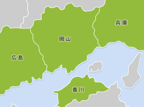 中国銀行エリア地図