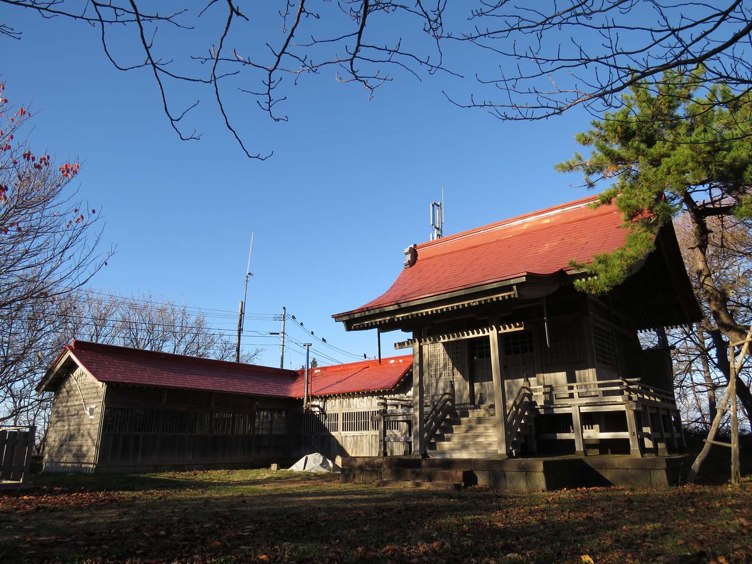 檜山護国神社と新政府軍墓地