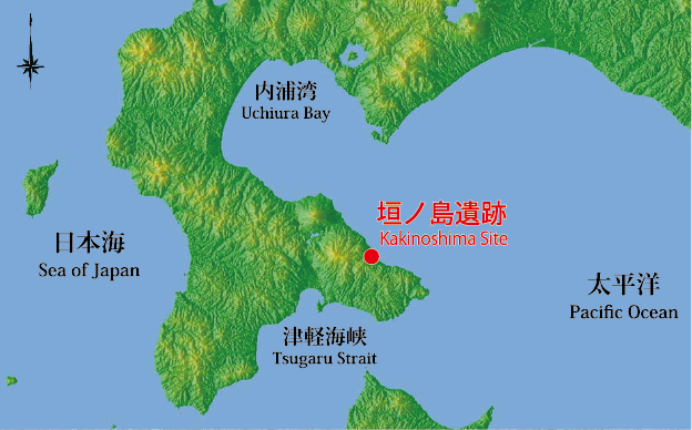 (案内板)縄文時代の垣ノ島遺跡
