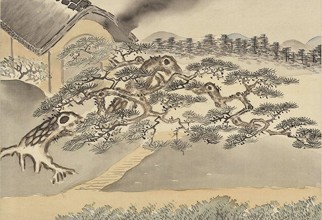 瓦釜の松