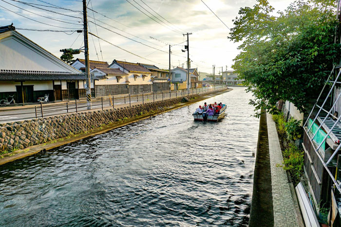 加茂川沿いの景観<br />~商都米子の風情を残す町並み~